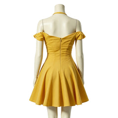 West Side Story 2021 Musical Anita Yellow Dress Outfits Cosplay Costume