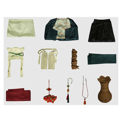 Where Winds Meet Yingying Green Set Outfits Cosplay Costume Carnival Suit