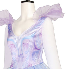 Wicked (2024) Glinda Purple White Dress Outfits Cosplay Costume Halloween Carnival Suit