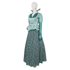 Wicked (2024) Madame Morrible Green Skirt Outfits Cosplay Costume