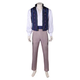 Wicked (2024) Prince Fiyero Blue Waistcoat School Outfits Cosplay Costume