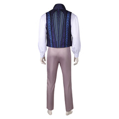 Wicked (2024) Prince Fiyero Blue Waistcoat School Outfits Cosplay Costume