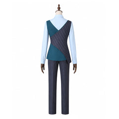 Wicked Men's Green Asymmetric School Uniform Shiz University Outfits Cosplay Costume
