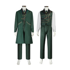 Wicked The Wizard Green Suit Outfits Cosplay Costume Halloween Carnival Suit