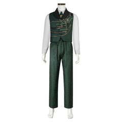 Wicked The Wizard Green Suit Outfits Cosplay Costume Halloween Carnival Suit