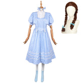 Wicked: For Good (2025) Dorothy Blue Gingham Dress Set Outfits Cosplay Costume