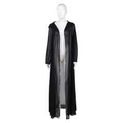 Wicked: For Good (2025) Elphaba Black Chiffon Hooded Cloak Outfits Cosplay Costume