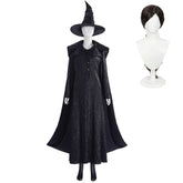 Wicked: For Good (2025) Elphaba Black Coat Cloak Set Outfits Cosplay Costume