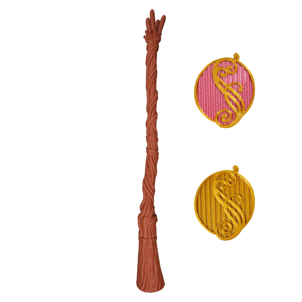 Wicked: For Good (2025) Elphaba Broom School Badge Glinda Cosplay Accessories Props