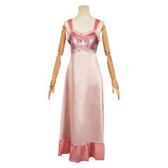 Wicked: For Good (2025) Glinda Pink Satin Dress Sleepwear Cosplay Costume