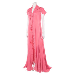 Wicked: For Good (2025) Glinda Pink Sleepwear Dress Robe Set Outfits Cosplay Costume