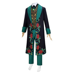 Wicked: For Good (2025) The Wizard Green Black Pattern Suit Set Outfits Cosplay Costume
