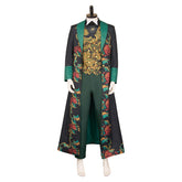 Wicked: For Good (2025) The Wizard Green Pattern Suit Set Outfits Cosplay Costume