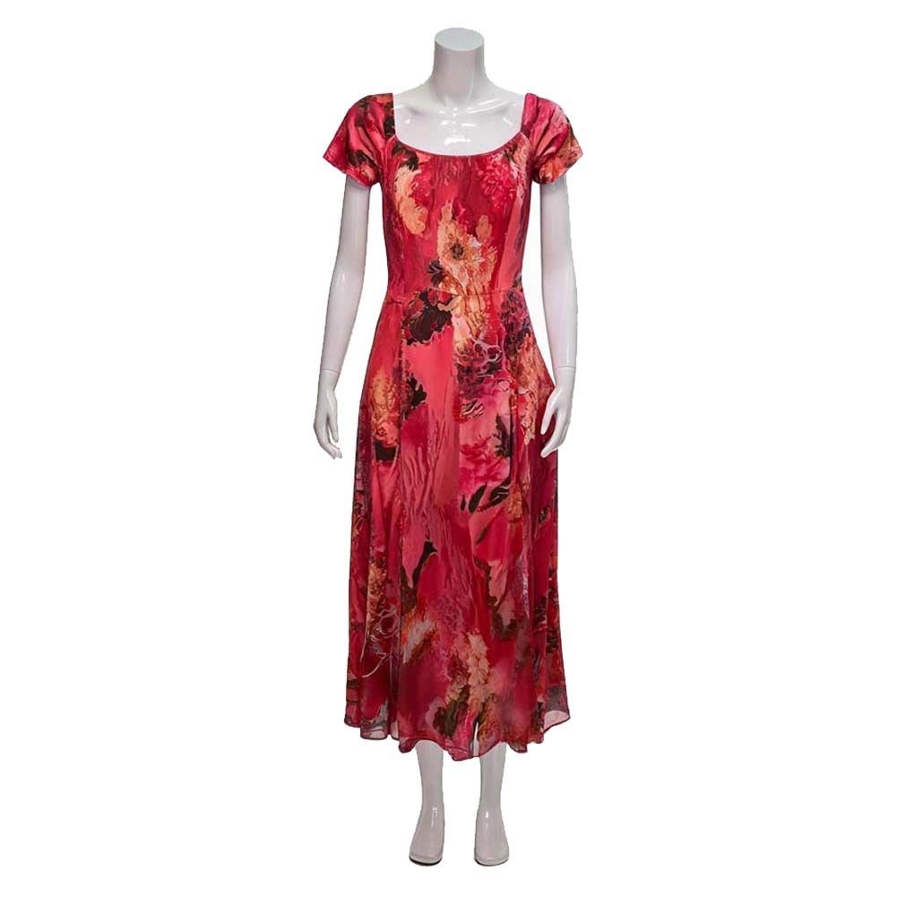 Widow's Bay (2026) Patricia Moyer Red Floral Dress Outfits Cosplay Costume