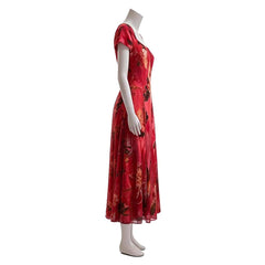 Widow's Bay (2026) Patricia Moyer Red Floral Dress Outfits Cosplay Costume