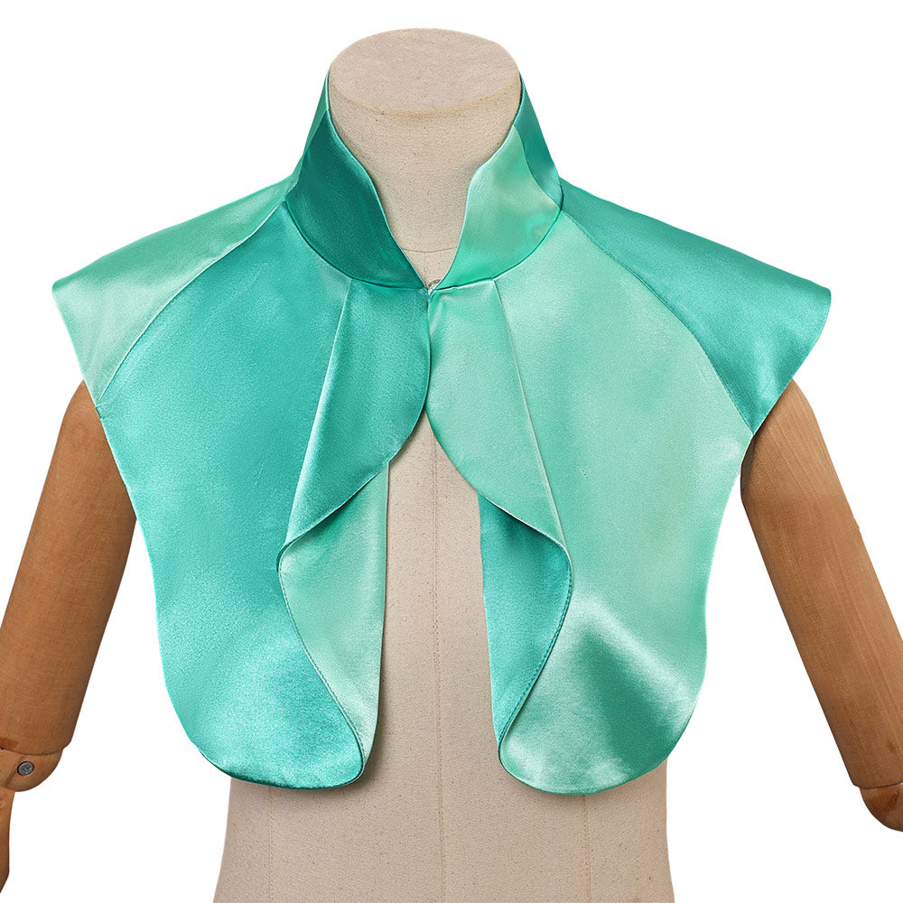 Wiked (2024) Glinda Green Cape Cloak Outfits Cosplay Costume