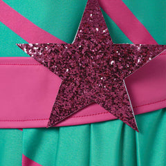 Winx Club Stella Green Pink Dress Set Outfits Cosplay Costume