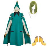 Witch Hat Atelier (2026) Coco Cyan Cloak White Dress Witch Set Outfits Cosplay Costume