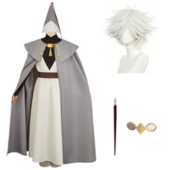 Witch Hat Atelier (2026) Qifrey Gray Cloak Robe Witch Set Outfits Cosplay Costume