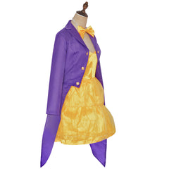 Wonka Willy Wonka Purple Jacket Yellow Dress Outfits Cosplay Costume