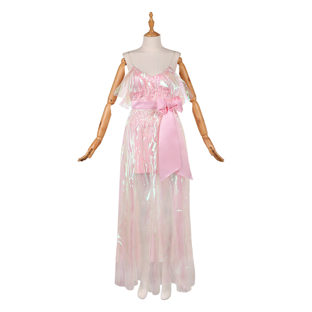 Wuthering Heights (2026) Catherine Earnshaw Pink Organza Dress Outfits Cosplay Costume