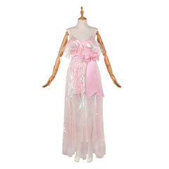 Wuthering Heights (2026) Catherine Earnshaw Pink Organza Dress Outfits Cosplay Costume