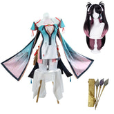 Wuthering Waves Zhezhi Blue Pink Set Outfits Cosplay Costume