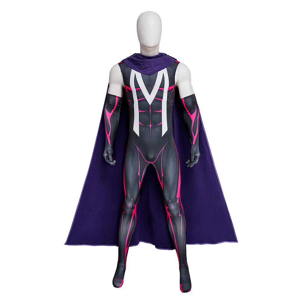 X-Men '97 (2024) Magneto Black Jumpsuit Outfits Cosplay Costume