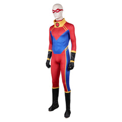 X-Men '97 Season 2 (2026) Sunspot Red Blue Jumpsuit Set Outfits Cosplay Costume