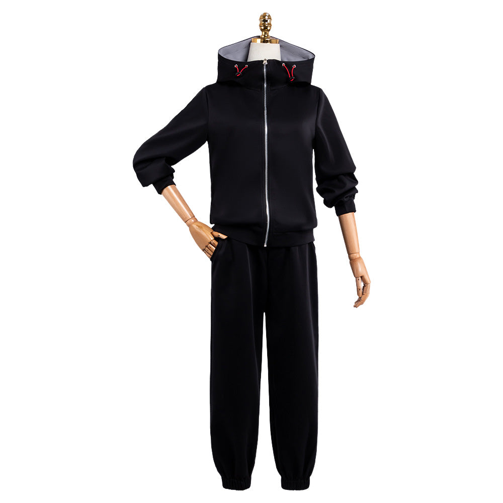 Yuji Itadori Black Jacket Trousers Set Outfits Cosplay Costume Halloween Suit