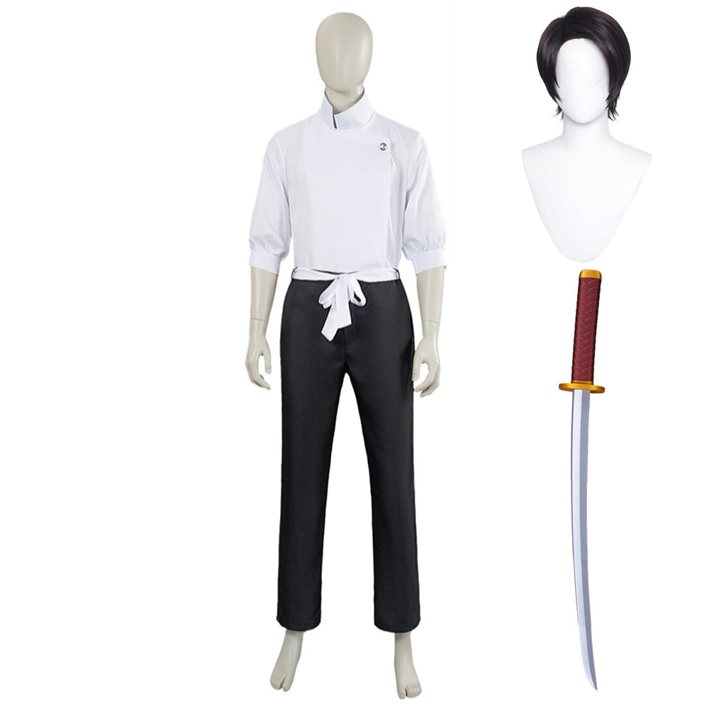Yuta Okkotsu White Shirt Black Trousers Set Outfits Cosplay Costume