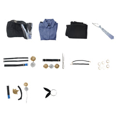 Zenless Zone Zero Hugo Black Set Outfits Cosplay Costume Carnival Suit