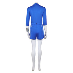Zombies 4: Dawn of the Vampires (2025) Addison Wells Blue Shorts Set Outfits Cosplay Costume