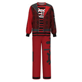 Zombies 4: Dawn of the Vampires (2025) Viktor Red Long Sleeve Set Outfits Cosplay Costume