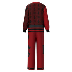 Zombies 4: Dawn of the Vampires (2025) Viktor Red Long Sleeve Set Outfits Cosplay Costume