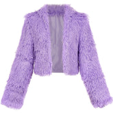 Zootopia 2 (2025) Gazelle Purple Plush Coat Jacket Outfits Cosplay Costume