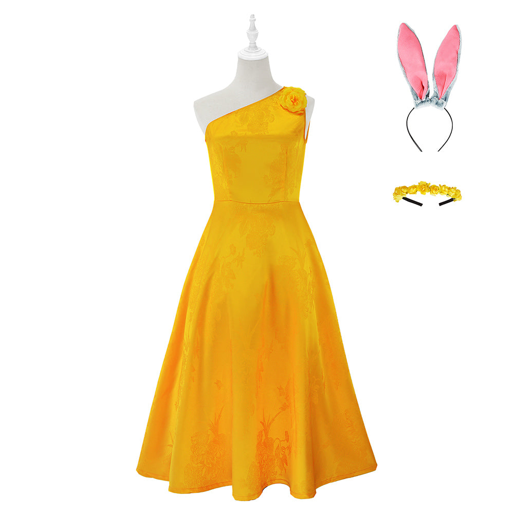 Zootopia 2 (2025) Judy Hopps Yellow Dress Set Outfits Cosplay Costume