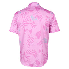 Zootopia 2 (2025) Nick Wilde Pink Printed Shirt Necktie Outfits Cosplay Costume