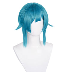 Arcane: League of Legends Jinx Powder Blue Cosplay Wig Heat Resistant Synthetic Hair Carnival Halloween Party Props