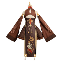 Game Genshin Impact Hu Tao Cosplay Costume Zombie Dress Outfits Halloween Carnival Suit-Coshduk