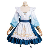 Game Genshin Impact Nilou Cosplay Costume Blue Lolita Maid Dress Outfits Halloween Carnival Suit-Coshduk