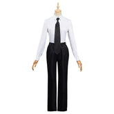 Makima White Shirt Pants Outfit Halloween Carnival Suit Cosplay Costume