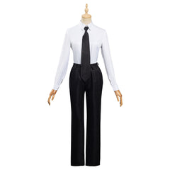 Makima White Shirt Pants Tie Outfit Halloween Carnival Suit Cosplay Costume