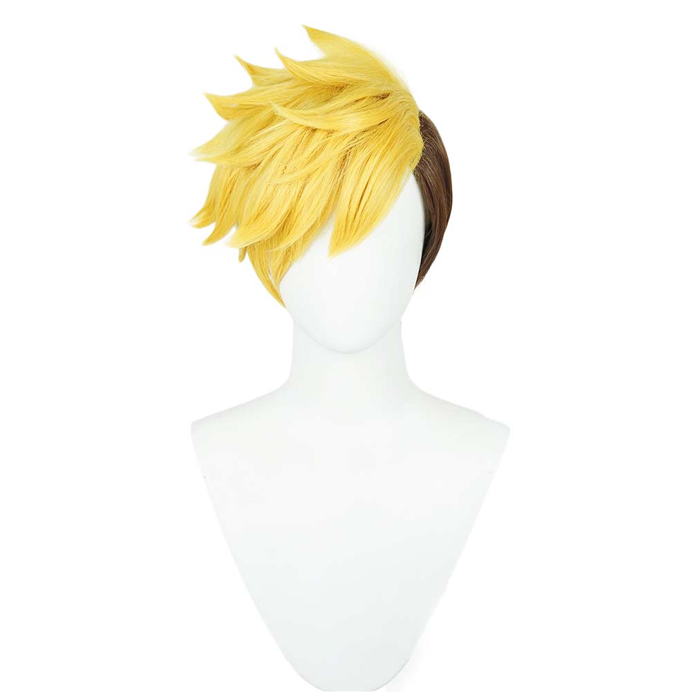 Vash the Stampede Cosplay Wig Heat Resistant Synthetic Hair Carnival Halloween Party Props