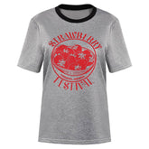 Stranger Things Season 4 Eleven Cosplay Costume T-shirt Summer Men Women Short Sleeve Shirt Halloween Carnival Suit