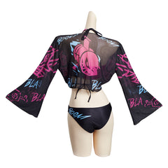Arcane LoL Jinx Cosplay Costume Swimwear Outfits Halloween Carnival Suit