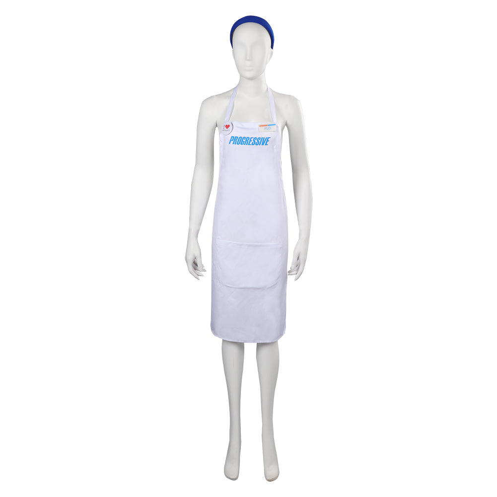 Movie Barbie 2023 Flo Tablier Aprons Outfits Cosplay Costume Outfits Halloween Carnival Suit