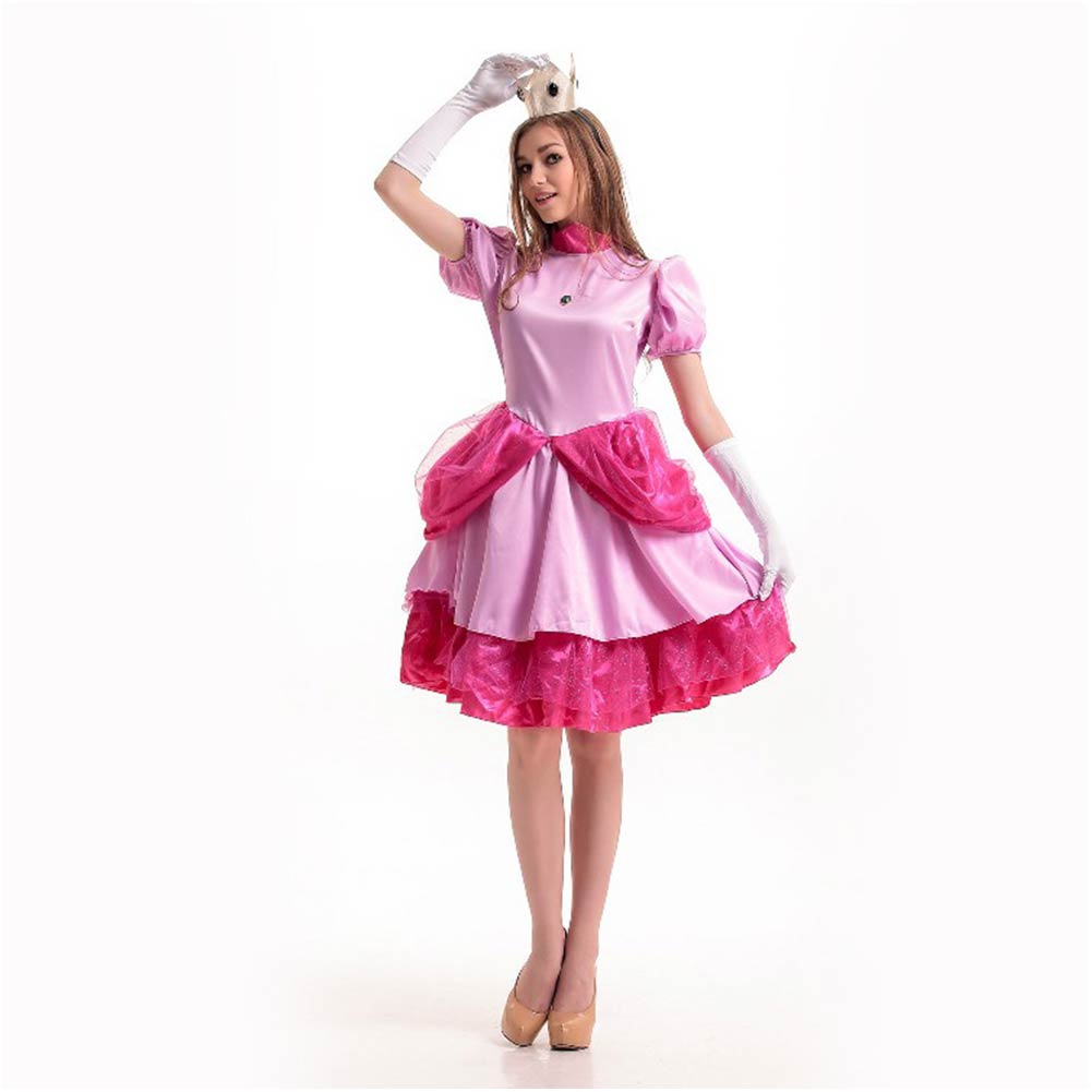 The Super Mario Bros. Movie-peach Cosplay Costume Dress Outfits Party Suit