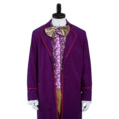 Movie Willy Wonka And The Chocolate Factory 1971 Costume Halloween Carnival Suit