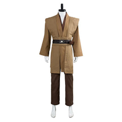 Movie Star Wars Kenobi Jedi Tunic Cosplay Costume Brown Version No Cloak Halloween Carnival Suit